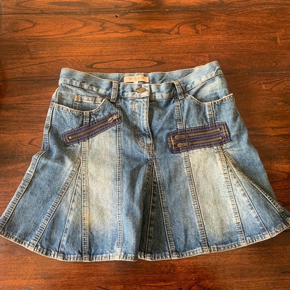 See By Chloe mini denim flare skirt - Picture 7 of 8